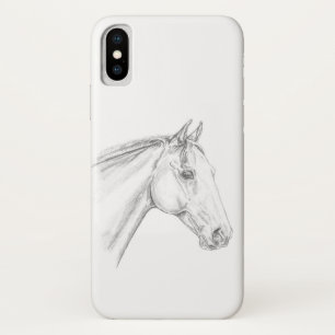 Capa Para iPhone Da Case-Mate Retrato de Cavalo em Lápis