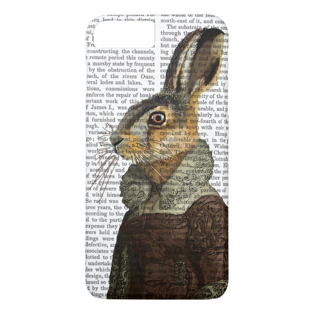 Capa Para iPhone, Case-Mate Retrato de Madam Hare (Verso)