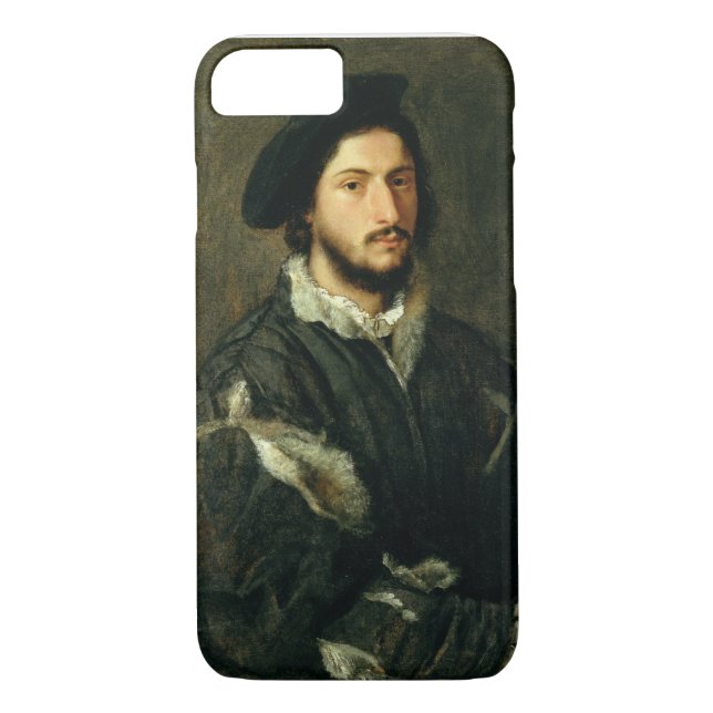 Capa Para iPhone, Case-Mate Retrato de Vincenzo Mosti (óleo em canvas) (Verso)