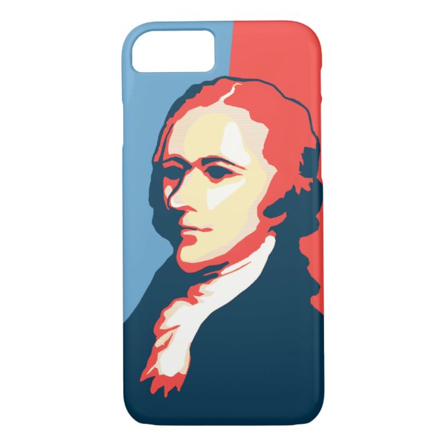 Capa Para iPhone, Case-Mate Retrato do estilo do poster de Alexander Hamilton (Verso)