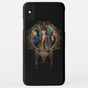Capa Para iPhone Da Case-Mate Retrato do ouro Newt, Tina e Leta Art Deco
