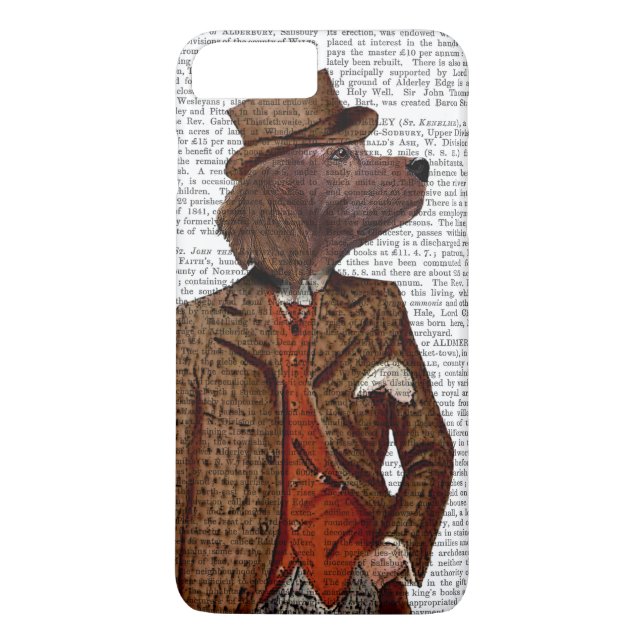 Capa Para iPhone, Case-Mate Retrato do Red Setter Rider (Verso)