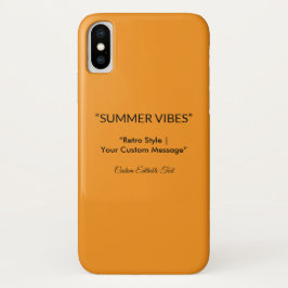 Capa Para iPhone Da Case-Mate Retro Orange Texture – Summer Vibes Art
