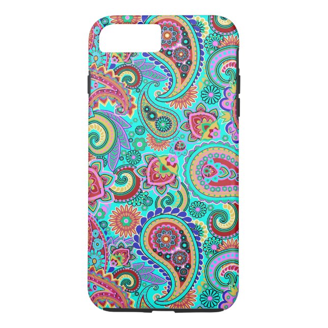 Capa Para iPhone, Case-Mate Retro Paisley Colorido 2a (Verso)