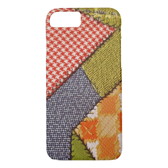 Capa Para iPhone, Case-Mate retro patchwork louco design de colcha (Verso)