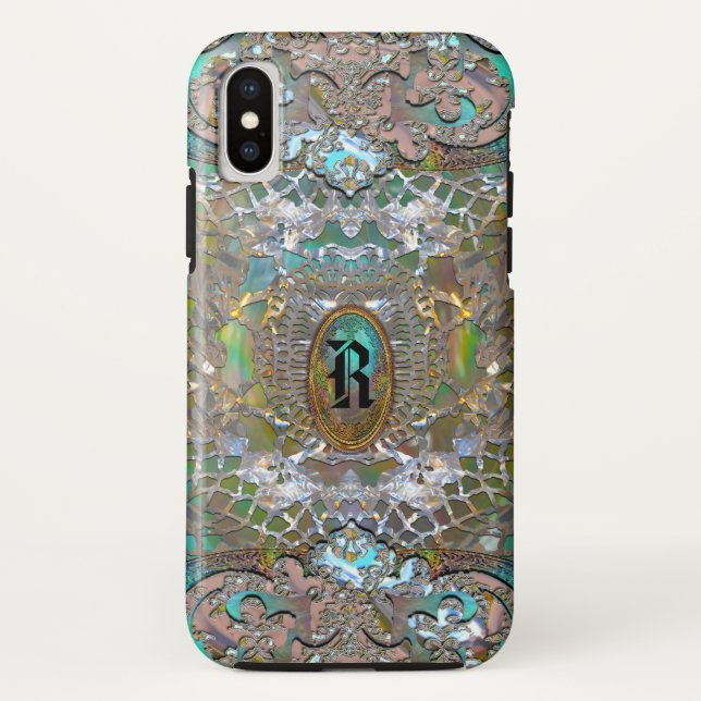 Capa Para iPhone, Case-Mate Rhadmache Monograma (Verso)