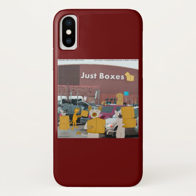 Capa Para iPhone, Case-Mate Rick London Big Box Stores Para Cats Comic (Verso)