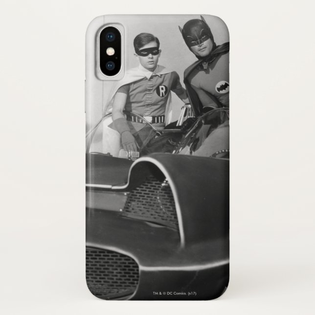 Capa Para iPhone, Case-Mate Robin e Batman em Batmobile (Verso)