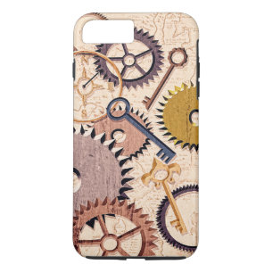 Capa iPhone 8 Plus/7 Plus Rodas, Artes, Chaves, Tintas De Óleo De Mapas Anti