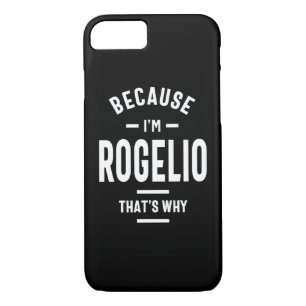 Capa iPhone 8/ 7 Rogelio Personalizado Nome Aniversário