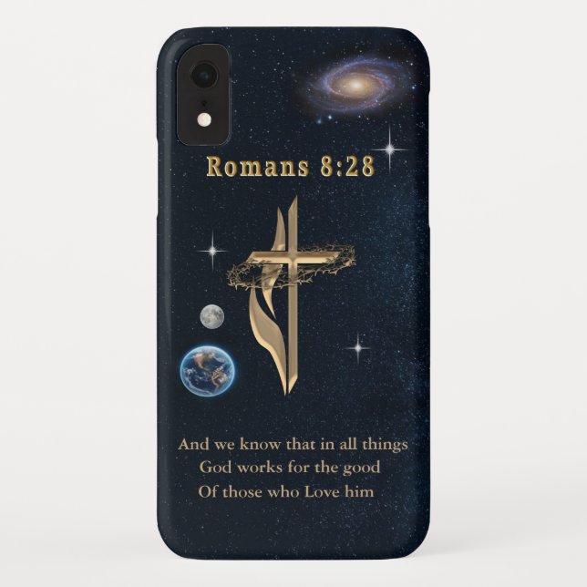 Capa Para iPhone, Case-Mate Romanos 8:28 (Verso)
