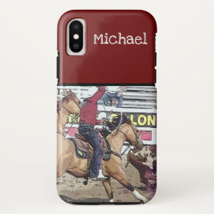 Capa Para iPhone Da Case-Mate Roping da equipe do rodeio