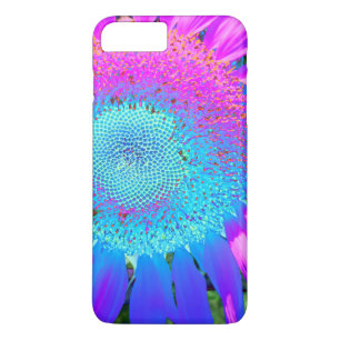 Capa iPhone 8 Plus/7 Plus Rosa Azul e Girassol Puro