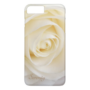 Capa iPhone 8 Plus/7 Plus Rosa Branca Elegante Floral