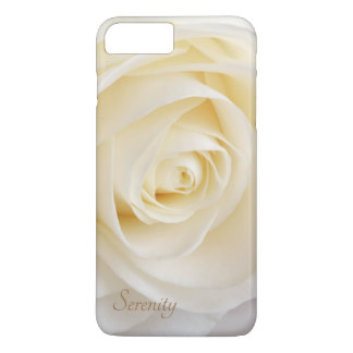 Capa iPhone 8 Plus/7 Plus Rosa Branca Elegante Floral