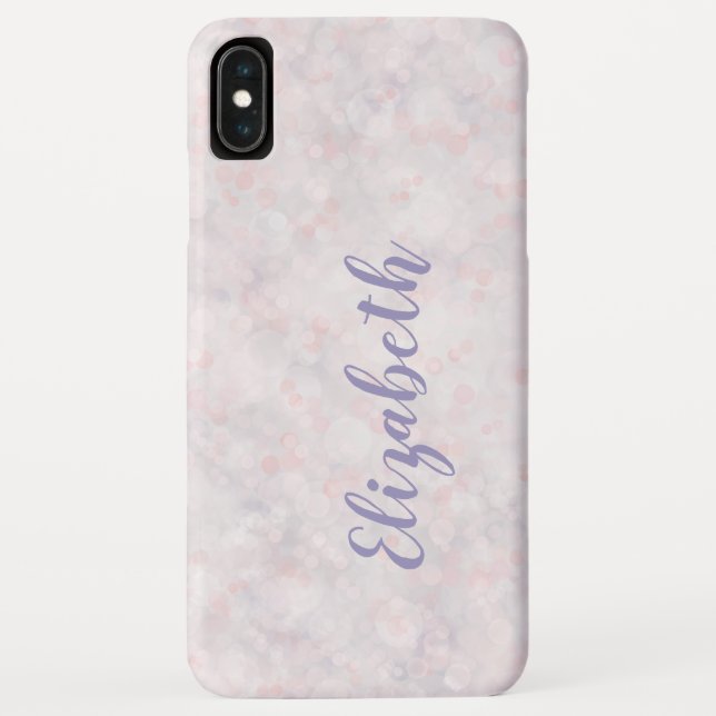 Capa Para iPhone, Case-Mate Rosa claro Bokeh Case-Mate iPhone XS Max Case (Verso)