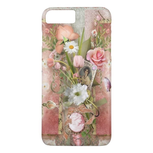 Capa Para iPhone, Case-Mate Rosa de Vintage (Verso)