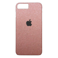 Rosa Dourado Glitter Themed Iphone 7 mais caixa