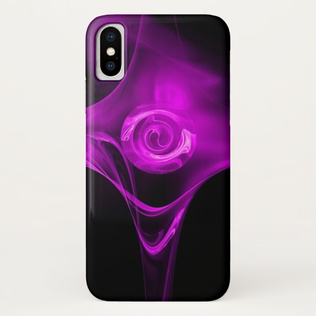 CAPA PARA iPhone, Case-Mate  ROSA FRACTAL VIOLET PURPLE (Verso)