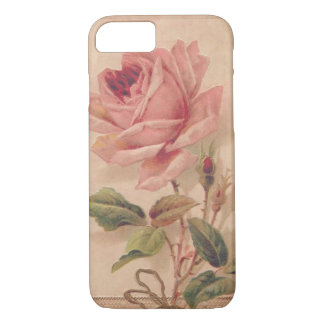 Capa iPhone 8/ 7 Rosa francês do rosa do Victorian