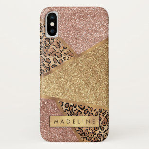 Capa Para iPhone Da Case-Mate Rosa geométrica - Lâmpada Dourada Lente-Leopardo