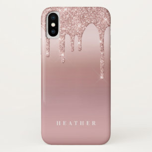 Capa Para iPhone Da Case-Mate Rosa Glitter Ombre Cor-de-Rosa Personalizado