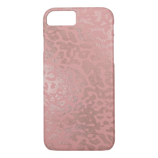 Capa Para iPhone, Case-Mate Rosa Gold Foil Cheetah Animal Standard (Verso)