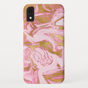 Capa Para iPhone Da Case-Mate Rosa, ouro e moderno elegante de mármore branco