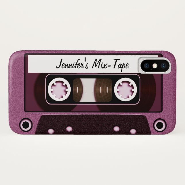 Capa Para iPhone, Case-Mate Rosa personalizado fita da mistura (Verso (Horizontal))