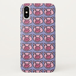 Capa Para iPhone X rosa - porcos