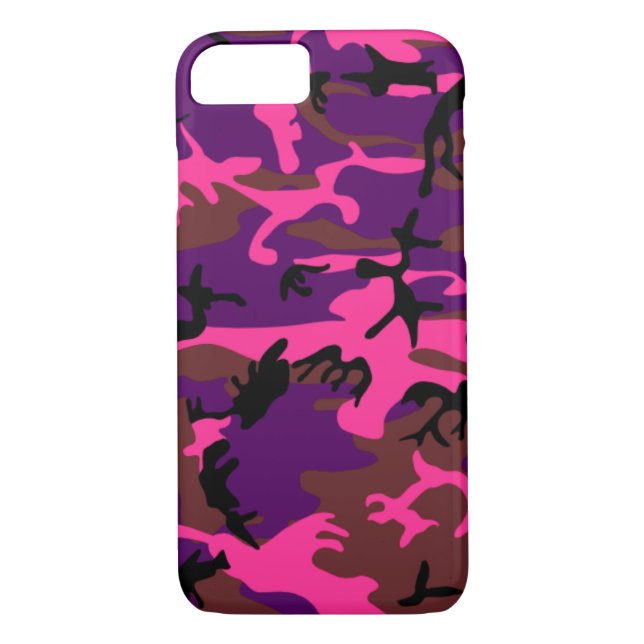Capa Para iPhone, Case-Mate Rosa quente Camo (Verso)