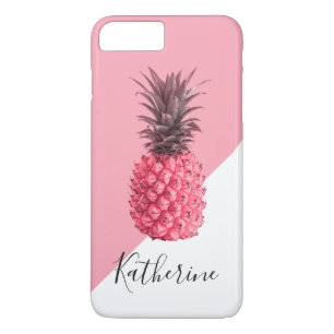 Capa Para iPhone Da Case-Mate Rosa tropical e abacaxi branco, de cor branca