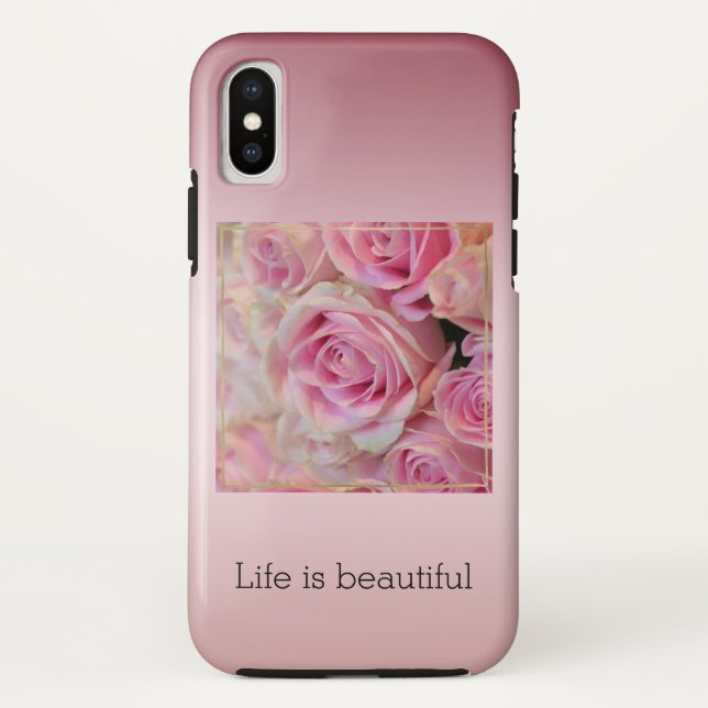 Capa Para iPhone, Case-Mate Rosas Brancas Rosa Bons Momentos (Verso)