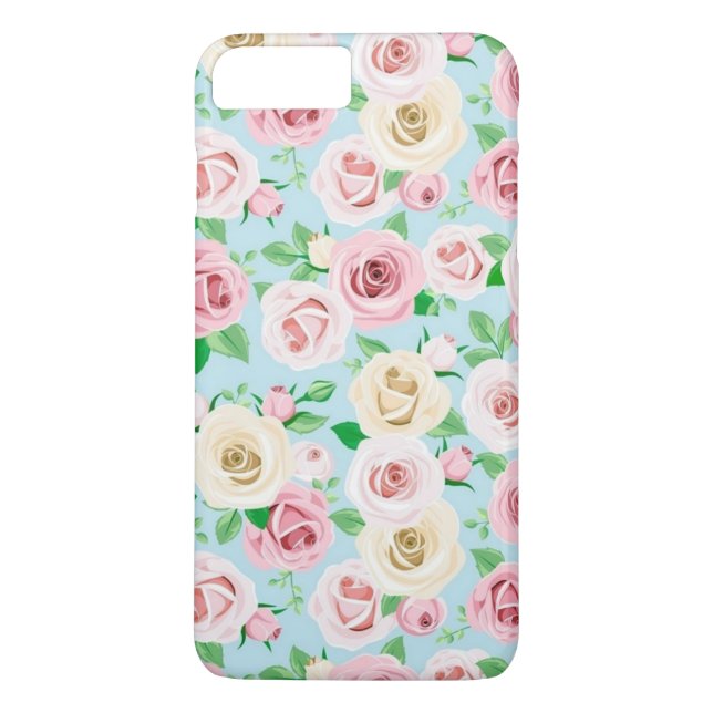 Capa Para iPhone, Case-Mate rosas brancas-rosa lindas (Verso)