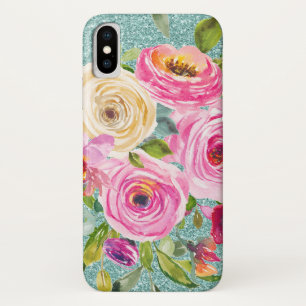 Capa Para iPhone Da Case-Mate Rosas de aquarela rosa e creme