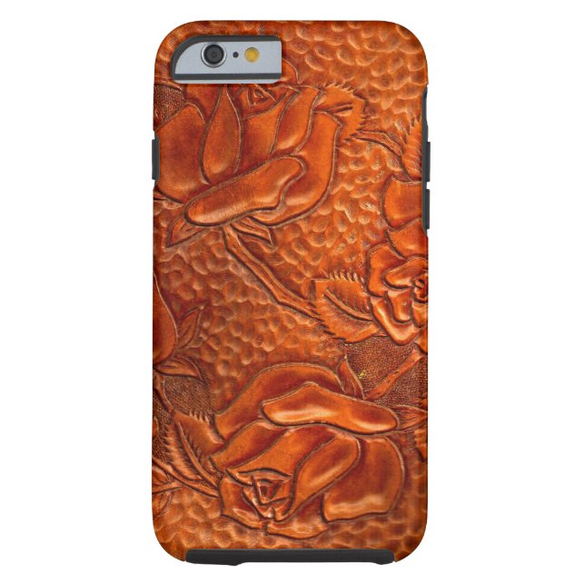 Capa Para iPhone, Case-Mate Rosas de couro ocidentais utilizados ferramentas (Verso)