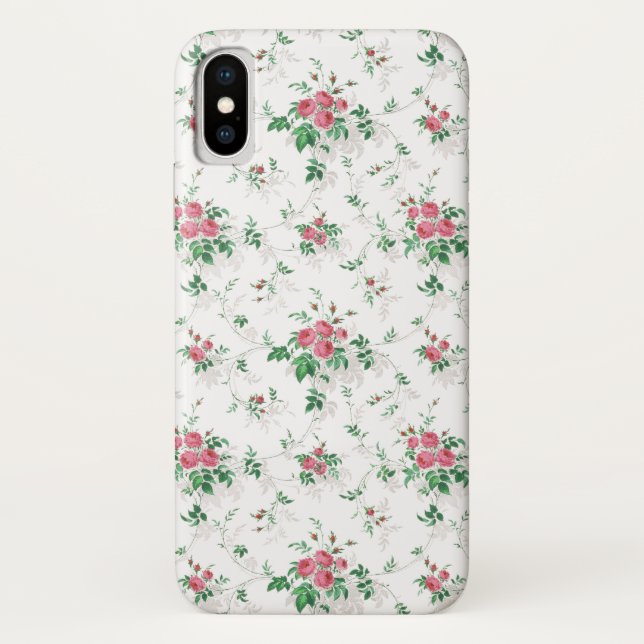Capa Para iPhone, Case-Mate Rosas Rosa Bonitas - Fundo Branco (Verso)