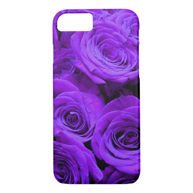 Capa Para iPhone, Case-Mate rosas roxas violetas românticas, buquê de rosa bon (Verso)