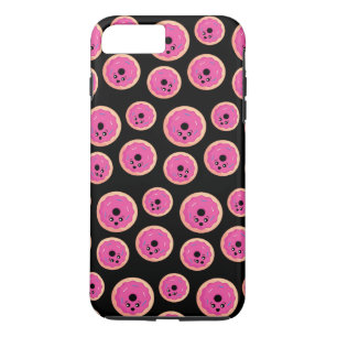Capa iPhone 8 Plus/7 Plus Rosquinha Face Kawaii Comida Art