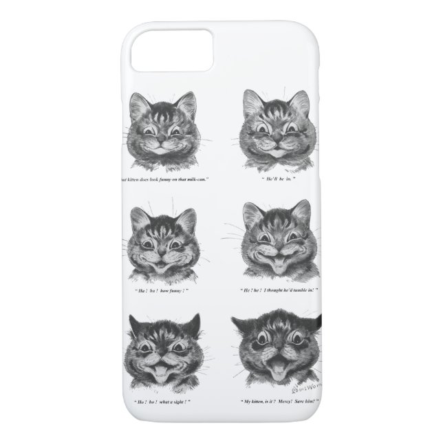 Capa Para iPhone, Case-Mate Rosto Engraçado de Gato, Louis Wain (Verso)