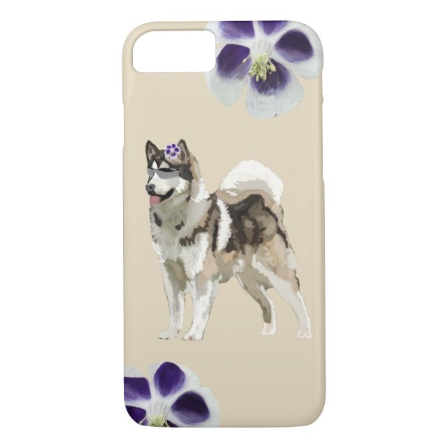 Capa Para iPhone, Case-Mate Rouco Dog Art Apple iPhone 8/7, mal lá (Verso)