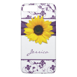 Capa Para iPhone Da Case-Mate Roxo Floral Damasco Amarelo