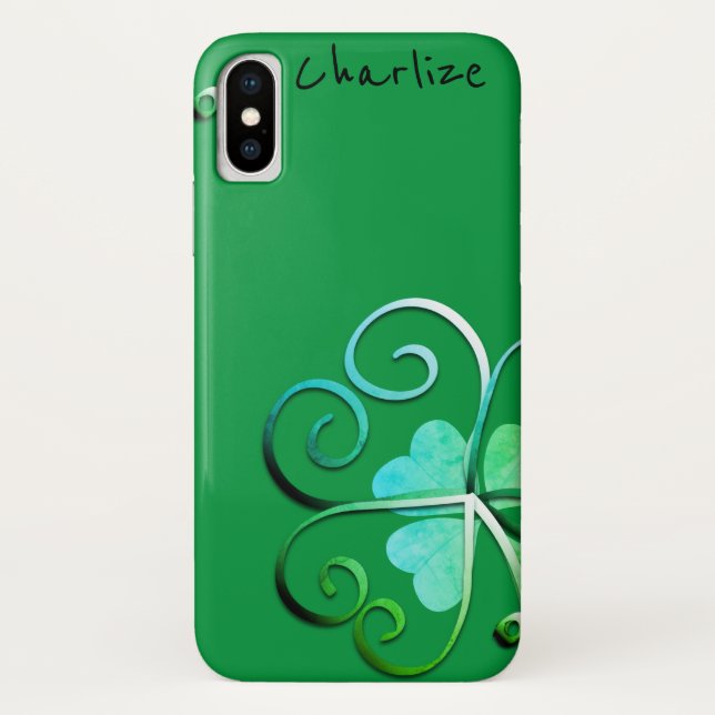 Capa Para iPhone, Case-Mate Rua de Shamrock. (Verso)