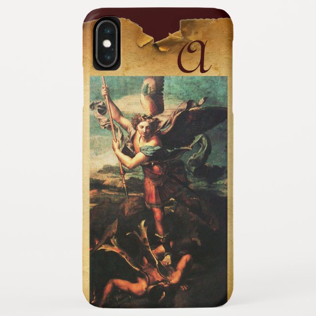 Capa Para iPhone, Case-Mate Rua MICHAEL ARCHANGEL VANGUISHING SATÃ Monograma (Verso)