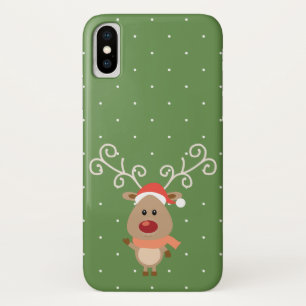 Capa Para iPhone Da Case-Mate Rudolph, bonito, cartoon de renas ruidosas