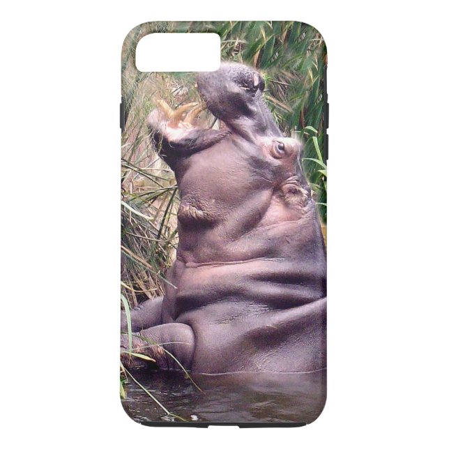 Capa Para iPhone, Case-Mate Rugido de Hipopótamo, (Verso)
