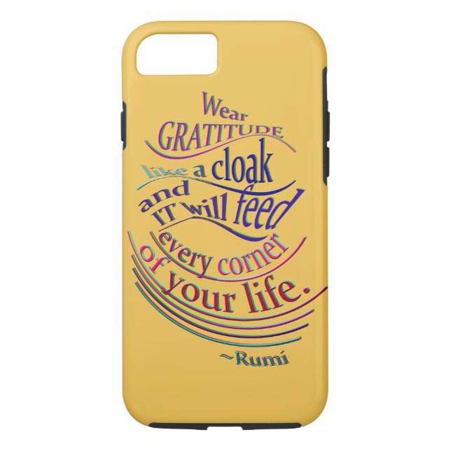 Capa Para iPhone, Case-Mate Rumi na gratitude (Verso)