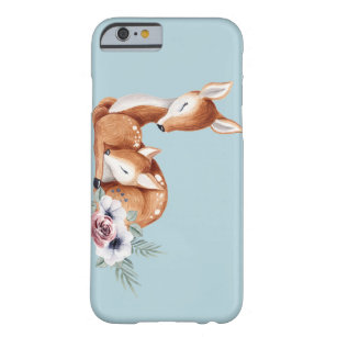 Capa Barely There Para iPhone 6 Rustic Vintage Deer Forest Floral