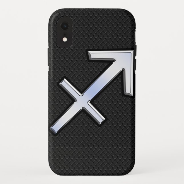 Capa Para iPhone, Case-Mate Sagitário Moderno - Sinal Zodiac na Pele Cobra (Verso)