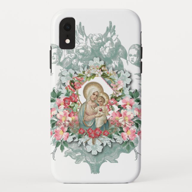 Capa Para iPhone, Case-Mate Sagrado Coração Jesus Virgem Maria Religiosa (Verso)